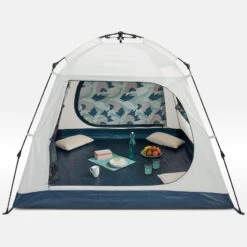 Quechua Abri De Camping 4 Places - Base Easy Fresh - Polyvalent, Instantané à Arceaux -Petromax Soldes Boutique abri de camping 4 places base easy fresh polyvalent instantane a arceaux 2