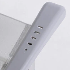 AKTIVE - Chaise Pliante Haute Avec Dossier Haut Réglable 5 Positions, Gris -Petromax Soldes Boutique aktive chaise pliante haute avec dossier haut reglable 5 positions gris 5