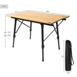 AKTIVE - Table Pliante Glampling Hauteur Réglable. Table De Camping, 90 X 57 Cm -Petromax Soldes Boutique aktive table pliante glampling hauteur reglable table de camping 90 x 57 cm 3