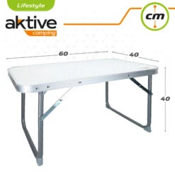 AKTIVE - Table Pliante . Table Basse Blanche En Aluminium - 40x60x40 Cm -Petromax Soldes Boutique aktive table pliante table basse blanche en aluminium 40x60x40 cm 3