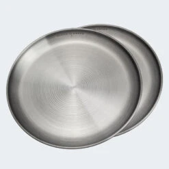Assiette Plate De Camping | Diamètre Env. 23 Cm | Acier Inox | 2 Assiettes -Petromax Soldes Boutique assiette plate de camping diametre env 23 cm acier inox 2 assiettes 2