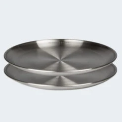 Assiette Plate De Camping | Diamètre Env. 23 Cm | Acier Inox | 2 Assiettes -Petromax Soldes Boutique assiette plate de camping diametre env 23 cm acier inox 2 assiettes 5