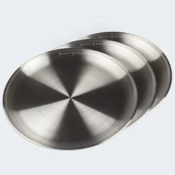 Assiette Plate De Camping | Diamètre Env. 23 Cm | Acier Inox | 3 Assiettes -Petromax Soldes Boutique assiette plate de camping diametre env 23 cm acier inox 3 assiettes 3