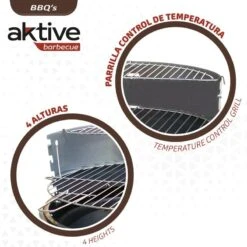 Barbecue Portable Rond 4 Hauteurs Aktive -Petromax Soldes Boutique barbecue portable rond 4 hauteurs aktive 2