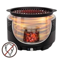 Barbecue Rond Noir Sans Fumée 2 En 1 Ø34 Cm Aktive -Petromax Soldes Boutique barbecue rond noir sans fumee 2 en 1 o34 cm aktive 2