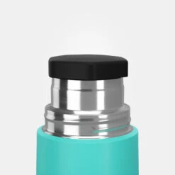 Quechua Bouteille Isotherme Inox 0,4L Avec Gobelet Pour La Randonnée - Turquoise -Petromax Soldes Boutique bouteille isotherme inox 04l avec gobelet pour la randonnee turquoise 4