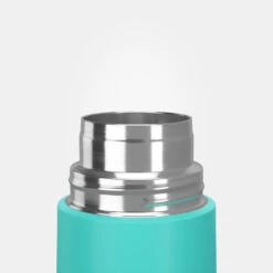 Quechua Bouteille Isotherme Inox 0,4L Avec Gobelet Pour La Randonnée - Turquoise -Petromax Soldes Boutique bouteille isotherme inox 04l avec gobelet pour la randonnee turquoise 5