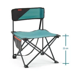 Quechua CHAISE BASSE PLIANTE DE CAMPING MH100 Bleue -Petromax Soldes Boutique chaise basse pliante de camping mh100 bleue 3