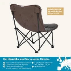 Chaise De Camping Pliante - Mala - Sac De Transport - Rembourrée - Max. 135 Kg -Petromax Soldes Boutique chaise de camping pliante mala sac de transport rembourree max 135 kg 5