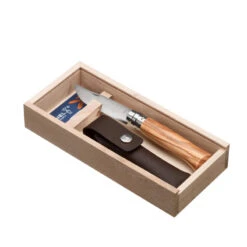 Coffret Couteau Opinel Randonnée Numéro 8 En Bois D'olivier, Avec Son étui Cuir -Petromax Soldes Boutique coffret couteau opinel randonnee numero 8 en bois dolivier avec son etui cuir 2