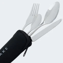 Couverts De Camping Set | Fourchette, Couteau, 2 Cuillères | Incl. Sac | Acier -Petromax Soldes Boutique couverts de camping set fourchette couteau 2 cuilleres incl sac acier 3