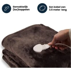 Couverture Électrique Luvego Avec Polaire/Sherpa - Brun Foncé -Petromax Soldes Boutique couverture electrique luvego avec polairesherpa brun fonce 4