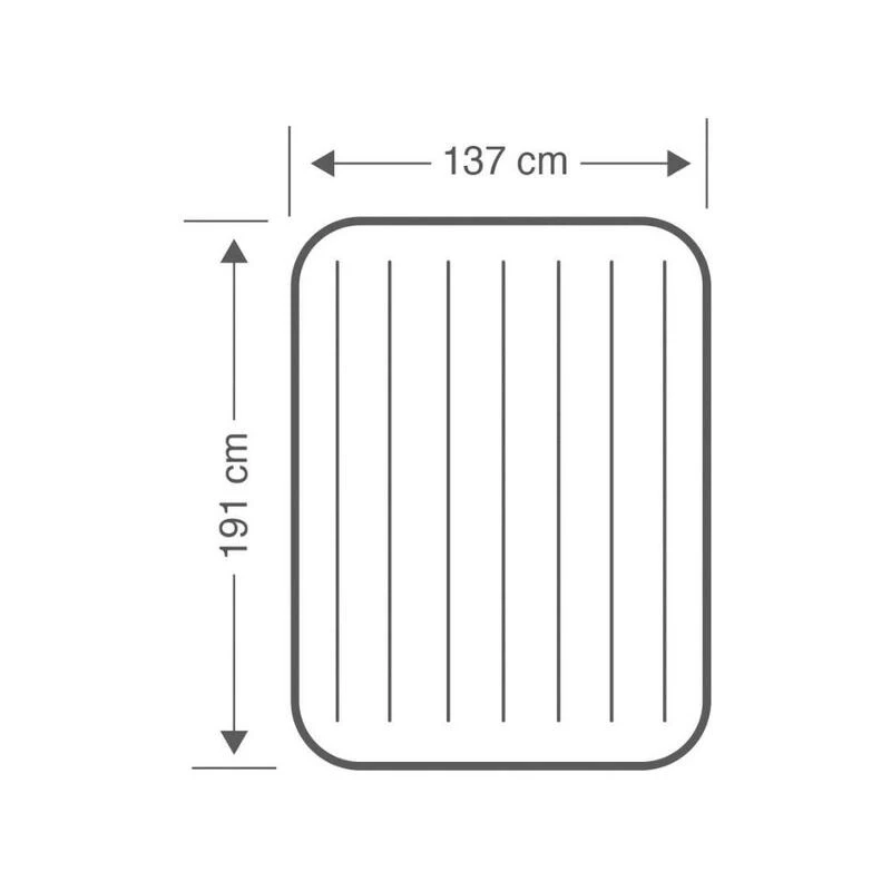 Intex Downy Full Airbed - Lit Gonflable - 191x137x25cm - Avec Accessoires 4 Intex Downy Full Airbed - Lit Gonflable - 191x137x25cm - Avec Accessoires â Image 4