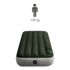 Intex Downy Jr. Twin Airbed - Lit Gonflable - 191x76x25cm - Avec Accessoires -Petromax Soldes Boutique downy jr twin airbed lit gonflable 191x76x25cm avec accessoires 2