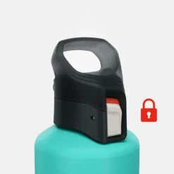 Quechua Gourde Alu 1L Avec Bouchon à Ouverture Rapide Pour La Randonnée - Vert -Petromax Soldes Boutique gourde alu 1l avec bouchon a ouverture rapide pour la randonnee vert 3