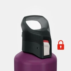 Quechua Gourde Alu 1L Avec Bouchon à Ouverture Rapide Pour La Randonnée - Violet -Petromax Soldes Boutique gourde alu 1l avec bouchon a ouverture rapide pour la randonnee violet 3
