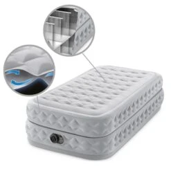 Intex Matelas Gonflable - 1-Person - 99 X 191 X 51 Cm - Gris -Petromax Soldes Boutique intex matelas gonflable 1 person 99 x 191 x 51 cm gris 4