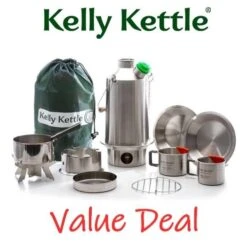 Kelly Kettle Kit 'Base Camp' Ultime - Acier Inoxydable NOUVEAU -Petromax Soldes Boutique kelly kettle kit base camp ultime acier inoxydable nouveau 2