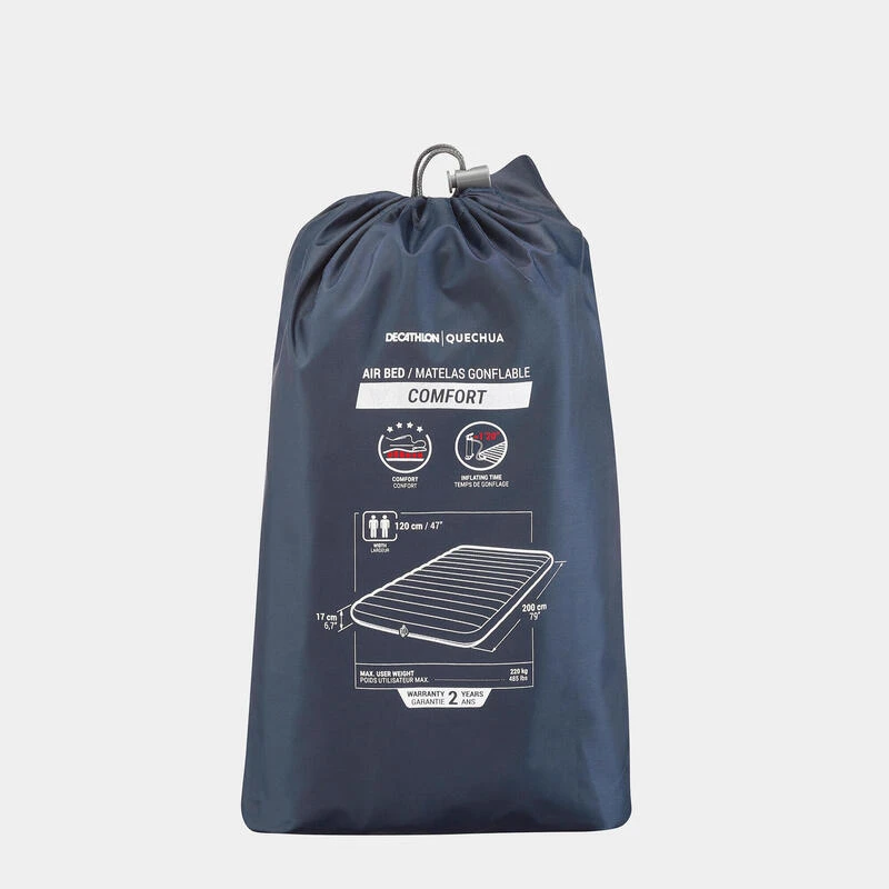 Quechua MATELAS GONFLABLE DE CAMPING - AIR COMFORT 120 CM - 2 PERSONNES 1 Quechua MATELAS GONFLABLE DE CAMPING - AIR COMFORT 120 CM - 2 PERSONNES