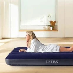Matelas Gonflable - Intex Classic Downy -1 Personne - 76x191x25 Cm (BxLxH) -Petromax Soldes Boutique matelas gonflable intex classic downy 1 personne 76x191x25 cm bxlxh 5