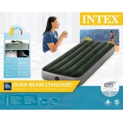 Matelas Gonflable - Intex Prestige Downy -1 Personne - 76x191x25 Cm (BxLxH) -Petromax Soldes Boutique matelas gonflable intex prestige downy 1 personne 76x191x25 cm bxlxh 4