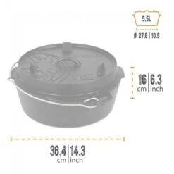 Petromax Dutch Oven FT6-6QT - Sans Pieds 7 Petromax Dutch Oven FT6-6QT - Sans Pieds -Petromax Soldes Boutique petromax dutch oven ft6 6qt sans pieds 2
