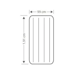 Intex Prestige Downy Jr. Twin Airbed - Lit Gonflable - 191x99x25cm - Avec Accessoires -Petromax Soldes Boutique prestige downy jr twin airbed lit gonflable 191x99x25cm avec accessoires 3