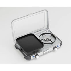 Campingaz Réchaud De Camping à Gaz 2 Feux Camp & Grill - Plancha, Grill Et Wok -Petromax Soldes Boutique rechaud de camping a gaz 2 feux camp and grill plancha grill et wok 1