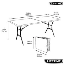 Table Rectangulaire Valise Pliante En Deux (183 X 70 Cm) LIFETIME #80642 9 Table Rectangulaire Valise Pliante En Deux (183 X 70 Cm) LIFETIME #80642 -Petromax Soldes Boutique table rectangulaire valise pliante en deux 183 x 70 cm lifetime 80642 4