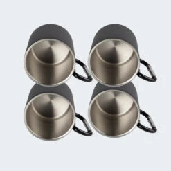 Tasse Thermique De Camping 300 Ml | Mousqueton | Acier Inoxydable | 4 Gobelets -Petromax Soldes Boutique tasse thermique de camping 300 ml mousqueton acier inoxydable 4 gobelets 3