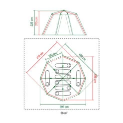 Tente Coleman Octagon 8 (Verte) -Petromax Soldes Boutique tente coleman octagon 8 verte 5