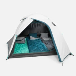 Quechua Tente De Camping - MH100 - 3 Places - Fresh & Black -Petromax Soldes Boutique tente de camping mh100 3 places fresh and black 4