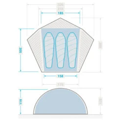 Tente Dôme De Trekking - 3 Places - MT900 -Petromax Soldes Boutique tente dome de trekking 3 places mt900 2
