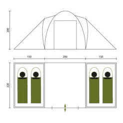 Tente Dôme Hammerfest 4 Sleeper Protect - Sol Cousu - 4 Pers - 2 Cabines Noires -Petromax Soldes Boutique tente dome hammerfest 4 sleeper protect sol cousu 4 pers 2 cabines noires 6